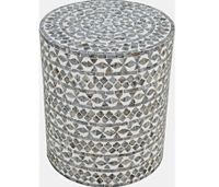 Global Archive Round Capiz Accent Table 1730-2814GTR