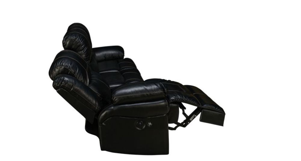 Flynn Power Recliner Sofa - Black