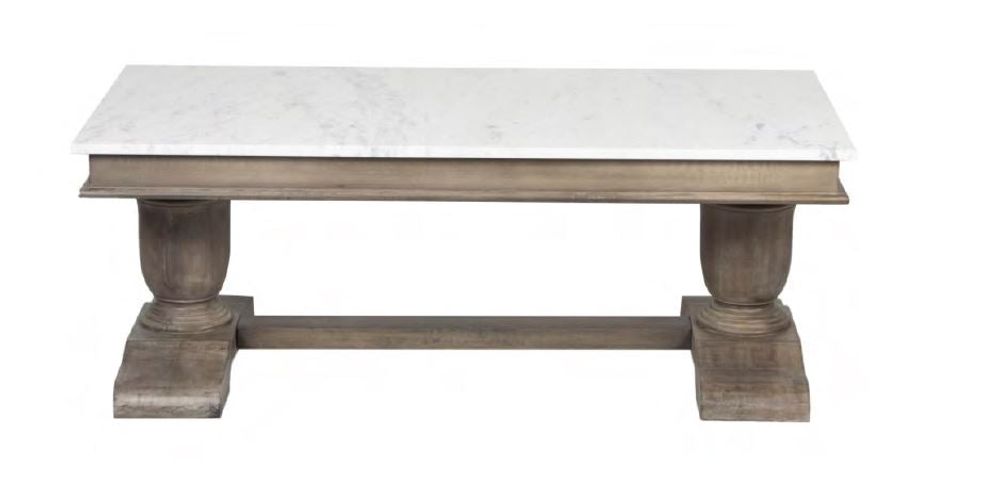 Alexandria oversized Marble top Coffee Table