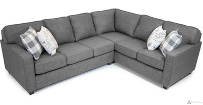 Rino Sectional - Restore Charcoal - Made In Canada