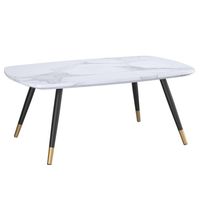 Emery Rectangular Coffee Table in White