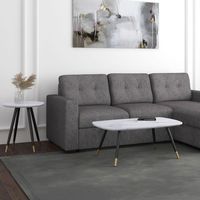 Emery Rectangular Coffee Table in White