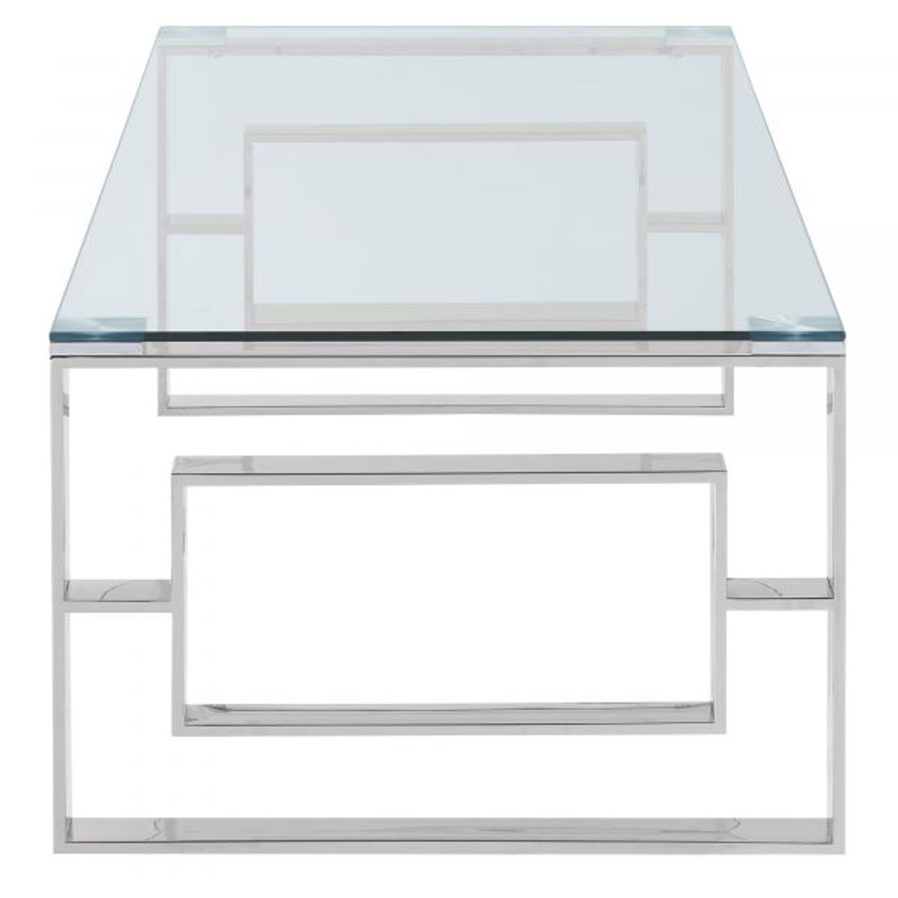 Eros Coffee Table in Silver