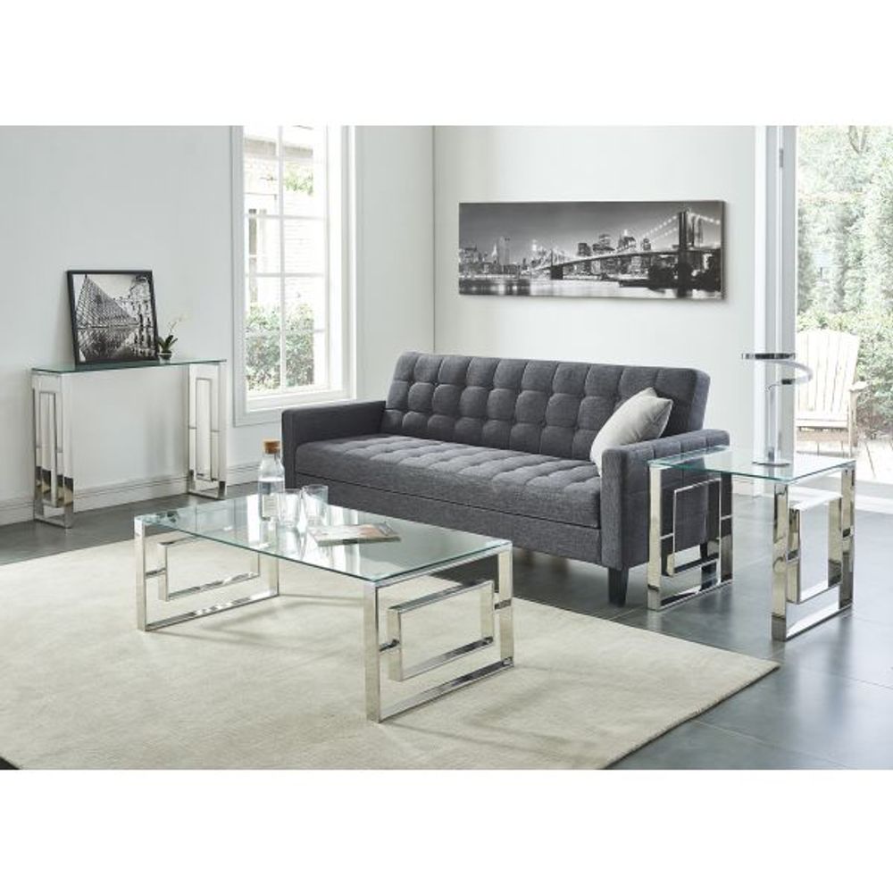 Eros Coffee Table in Silver