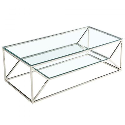 Dragor Coffee Table in Silver