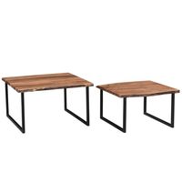 Jivin 2pc Coffee Table Set in Natural