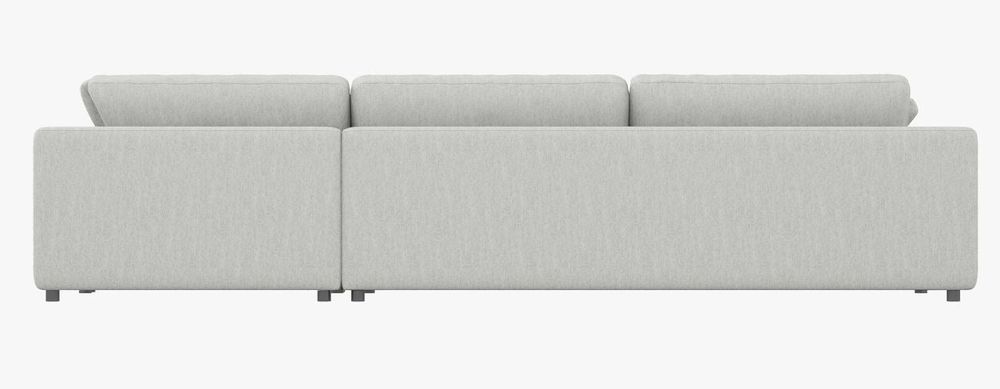 Joelle Sectional - Right Chaise - Axel Grey