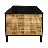 Rattan Coffee Table - Ebony