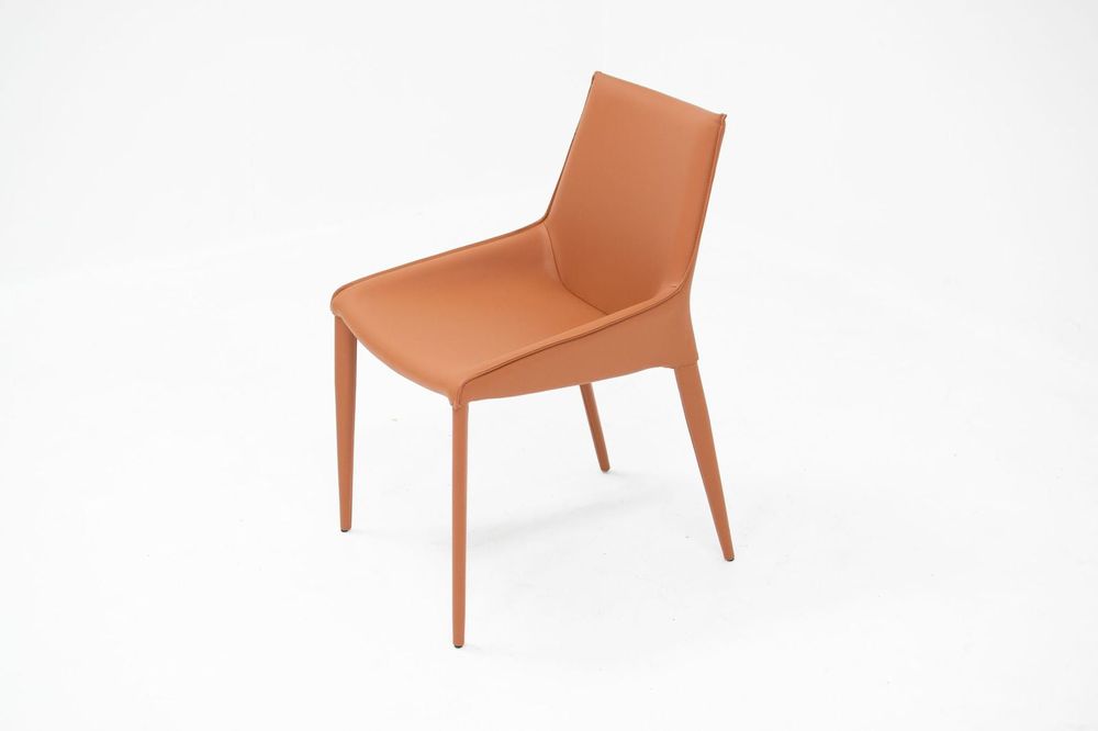 Tango Dining Chair-Orange/Brown