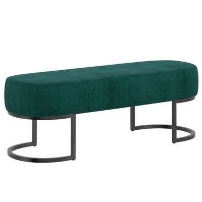 Caprese Bench in Vintage Teal with Black Base