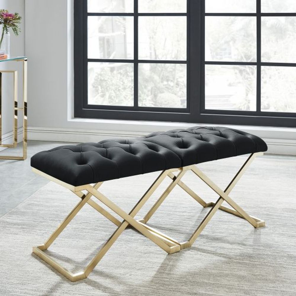 Rada Bench in Black/Gold