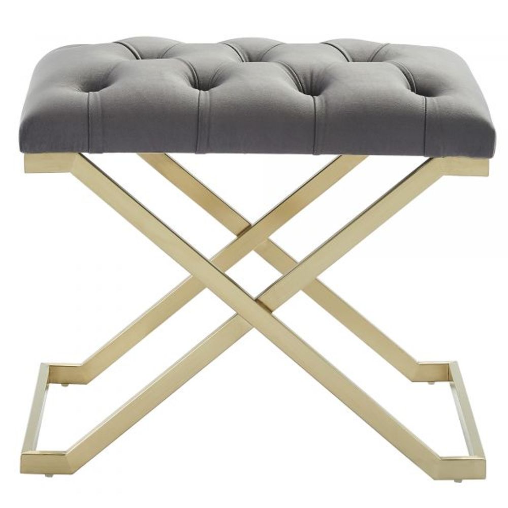 Rada Bench in Grey/Gold