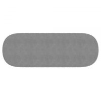 Zamora Bench in Grey with Silver Base