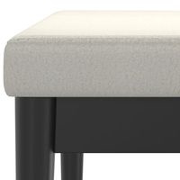 Pebble Bench in Cream Boucle