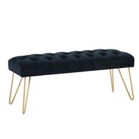 Vdara Bench in Black/Gold