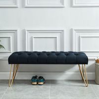 Vdara Bench in Black/Gold