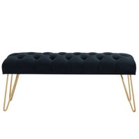 Vdara Bench in Black/Gold