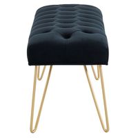 Vdara Bench in Black/Gold