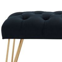 Vdara Bench in Black/Gold