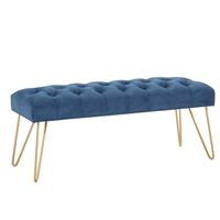 Vdara Bench in Blue/Gold