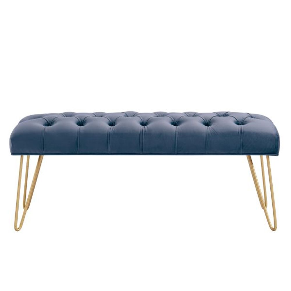 Vdara Bench in Blue/Gold