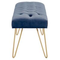 Vdara Bench in Blue/Gold