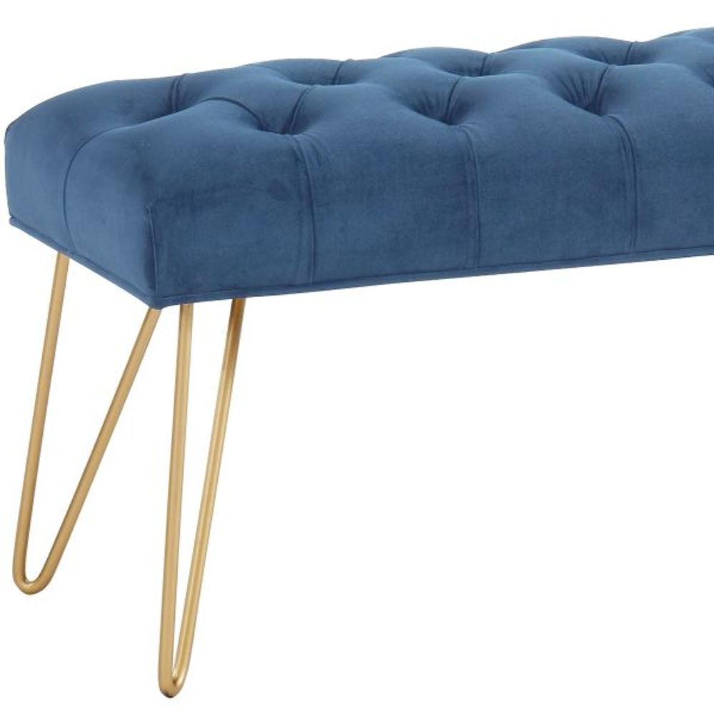 Vdara Bench in Blue/Gold