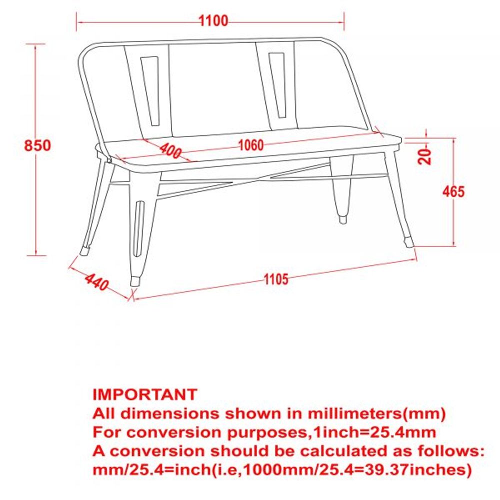 Modus Bench With Back in White