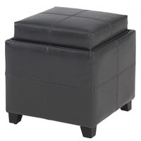 Anton II Square Storage Ottoman in Grey