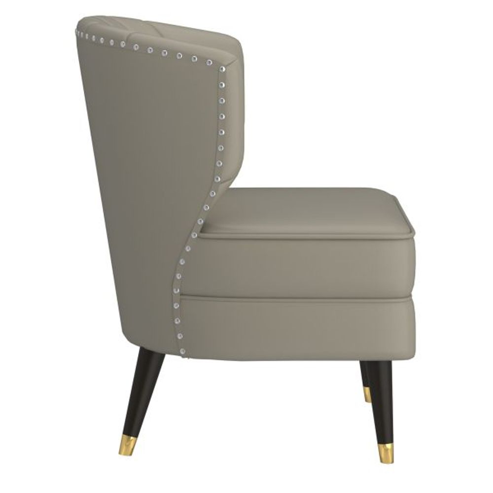 Kyrie Accent Chair in Grey-Beige