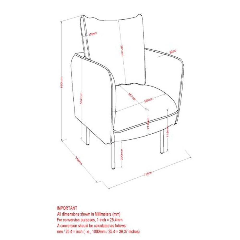 Ryker Accent Chair in Grey-Beige