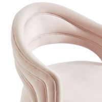 Sloane Swivel Accent Chair in Blush Pink/Gold