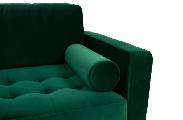 Robbie Velvet Loveseat- Emerald Green