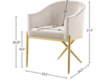 Ainsley Velvet Dining Chair