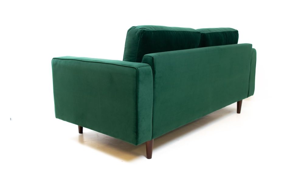 Robbie Velvet Loveseat- Emerald Green