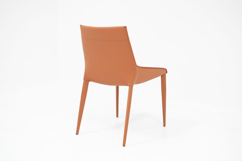 Tango Dining Chair-Orange/Brown