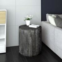 Eva Accent Table in Distressed Grey