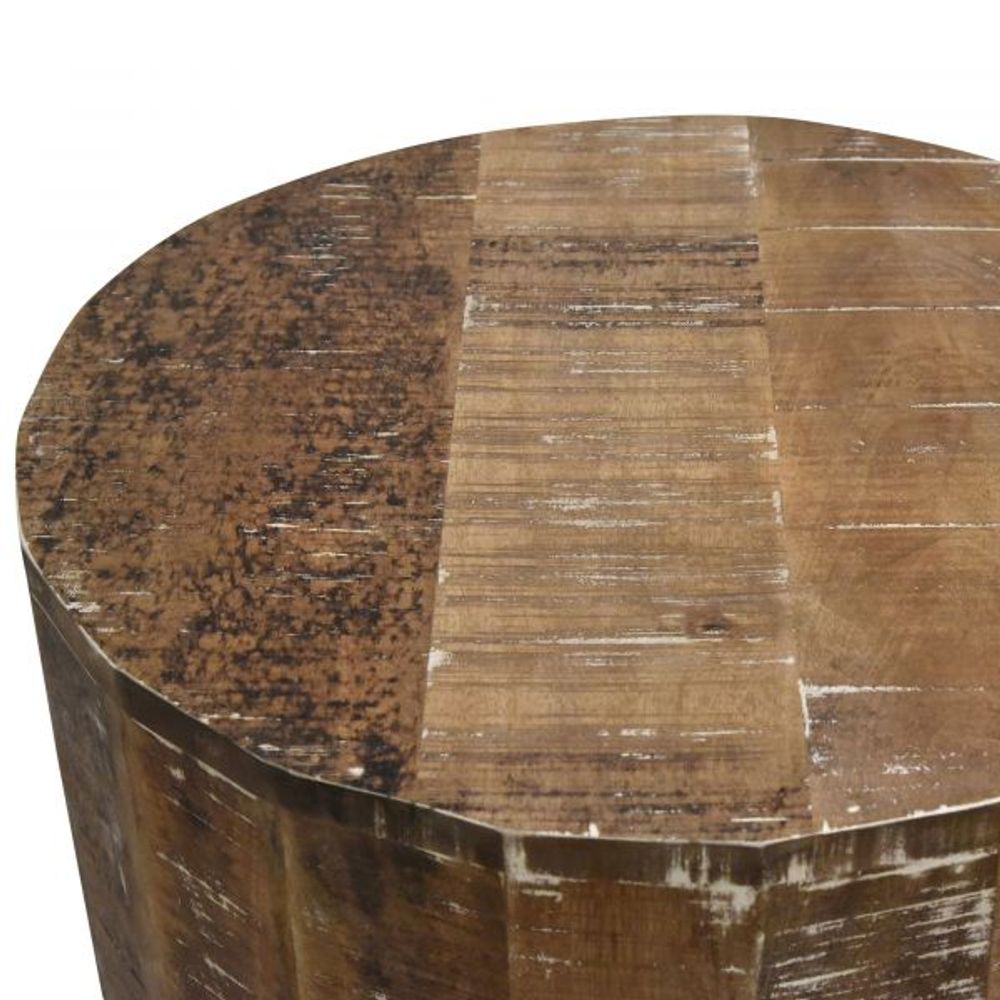 Eva Accent Table in Distressed Natural