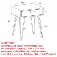 Jaydo Accent Table in Natural Burnt