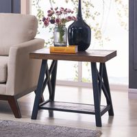 Langport Accent Table in Rustic Oak