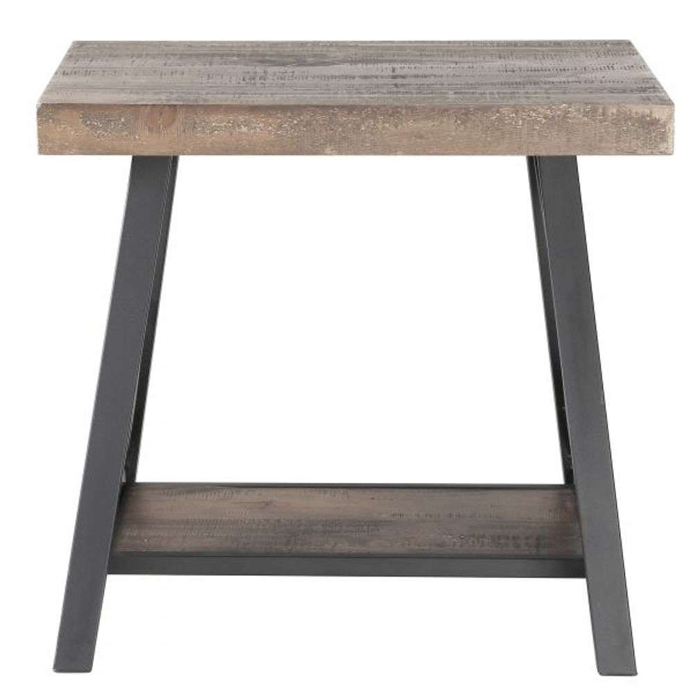 Langport Accent Table in Rustic Oak