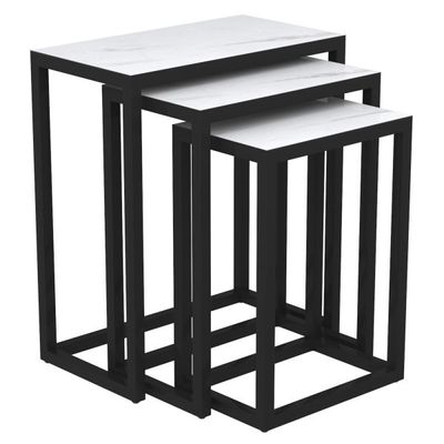 Manav 3pc Accent Table in Black