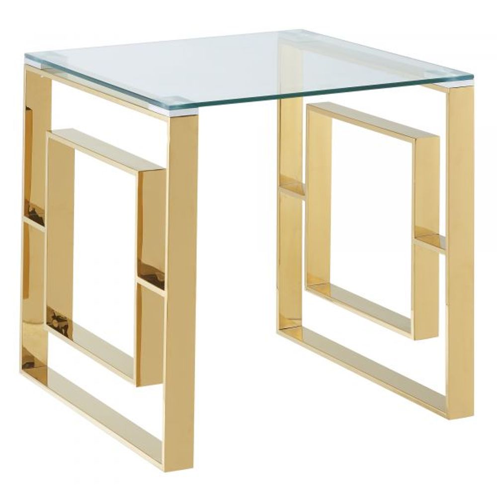 Eros Accent Table in Gold