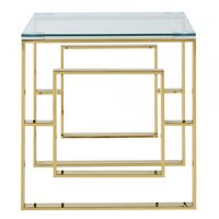 Eros Accent Table in Gold