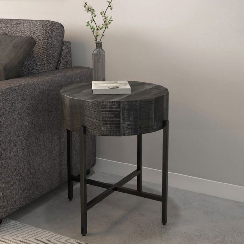 Blox Accent Table in Grey