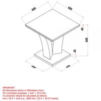 Napoli Accent Table in Grey