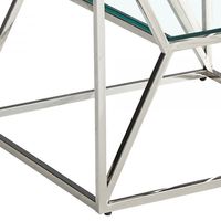 Dragor Accent Table in Silver