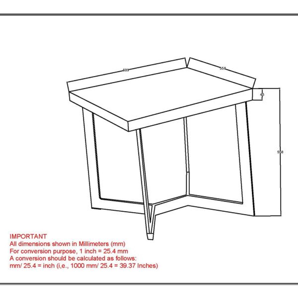 Zivah Accent Table in Natural & Aged Gold