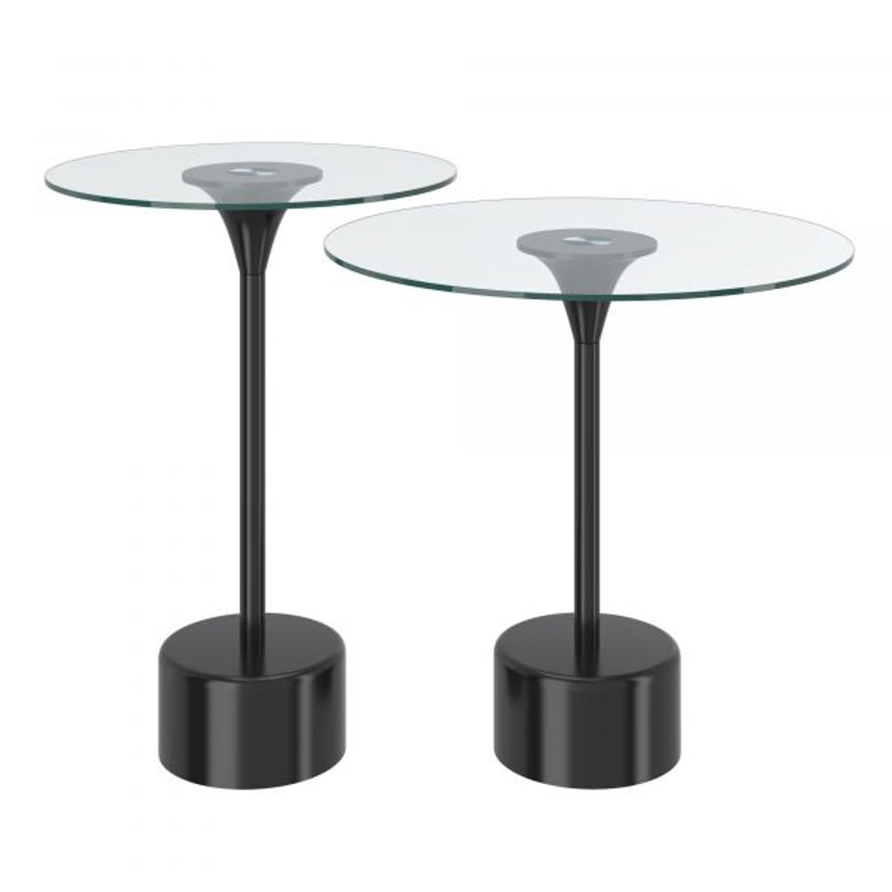 Tulip 2pc Accent Table in Black