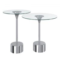 Tulip 2pc Accent Table in Chrome